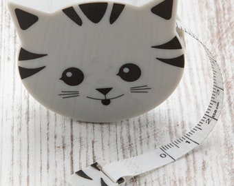 Cat Tape Measure- 60" Retractable! Adorable! Black & White!