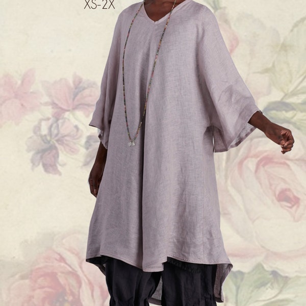 Yollie Tunic Sewing Pattern  TG-A7089 by Tina Givens Lagenlook Style- Layering! Sizes XS- 2X- Phenomenal!