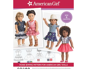Simplicity Pattern 8359/D0680 AMERICAN GIRL Doll Sewing Patterns- 4 Outfits included- Out of Print/ Rare!