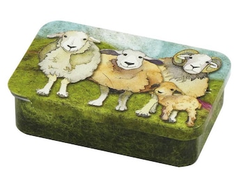 Stitch Markers in Sheep Storage Tin- Adorable!