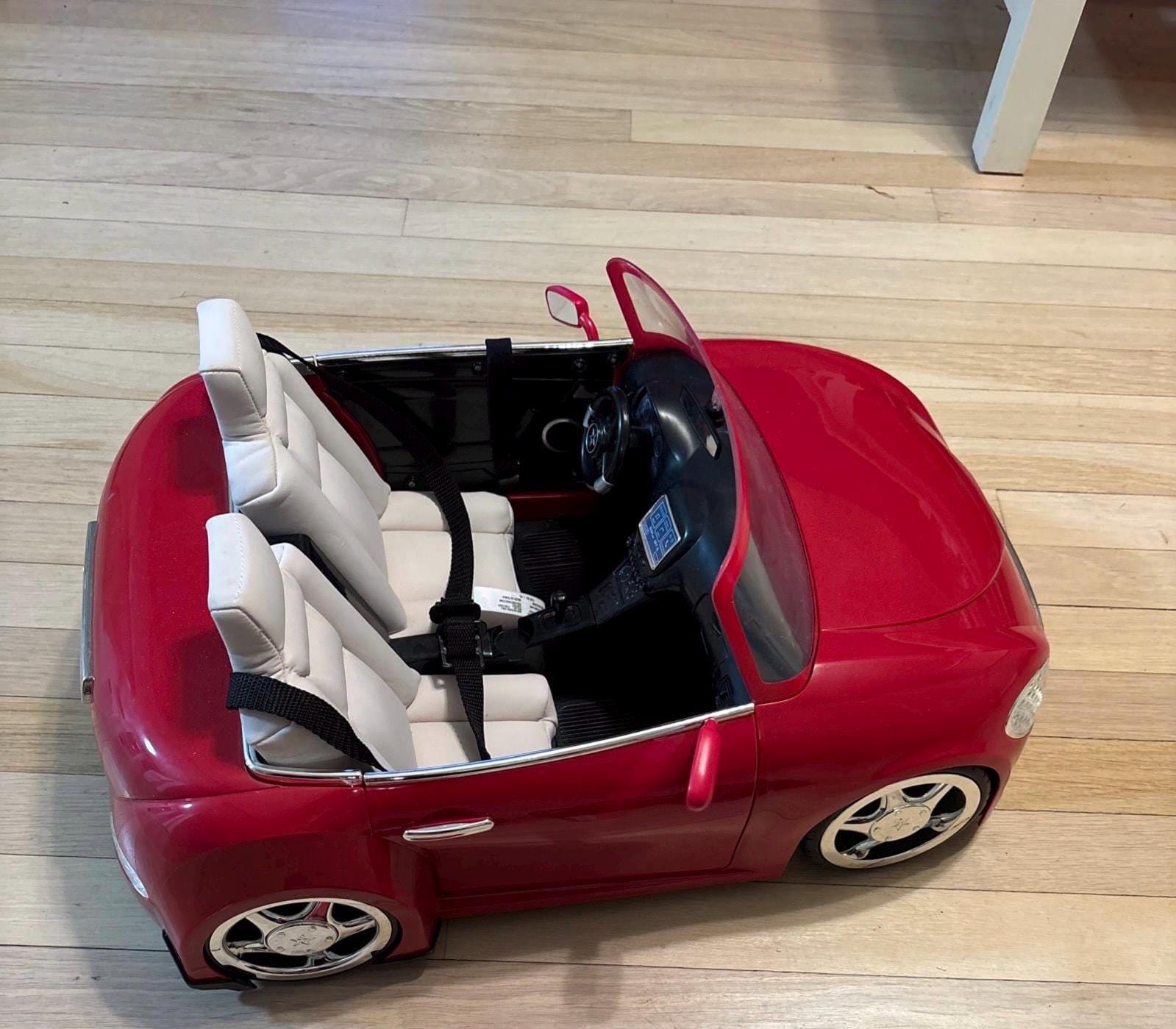 American Girl RC Red Convertible Car W/ Charger, Remote  2016 American Girl  RC Convertible Car with Cream Seats main image 0