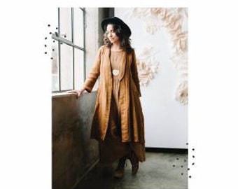Lichen Duster Sewing Pattern! Perfect Layering Piece! Sew Liberated Sizes 0-30- GREAT PATTERN!