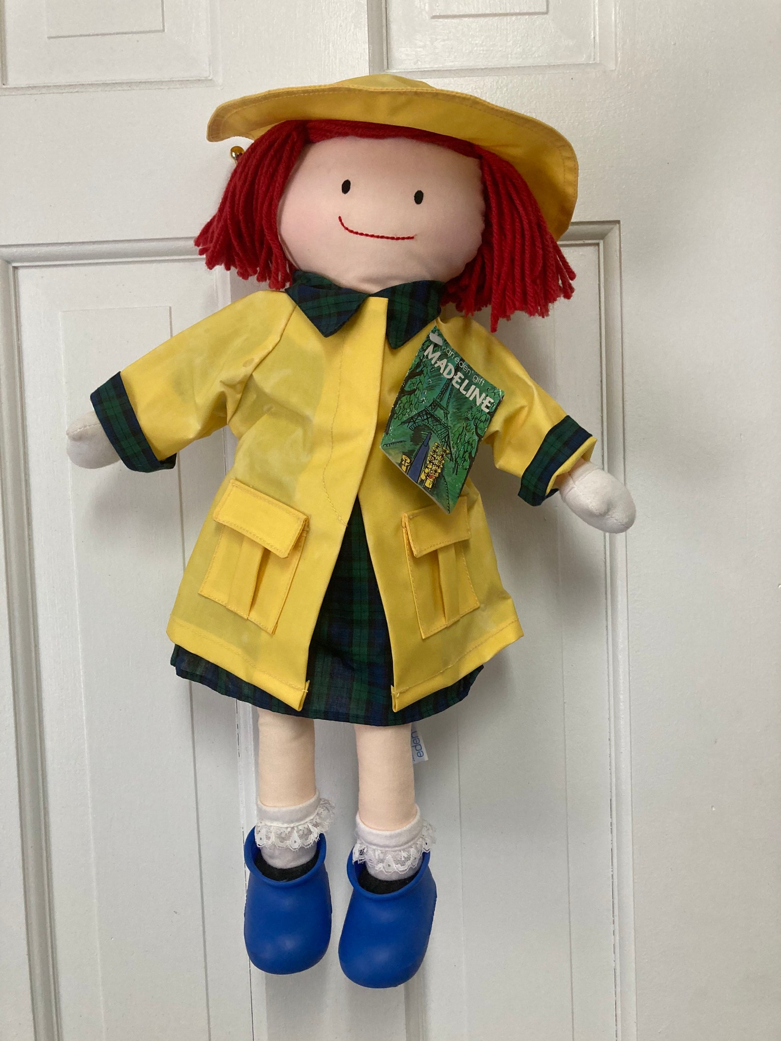 1990 Yellow Raincoat Madeline 18 Cloth Doll by EDEN Etsy