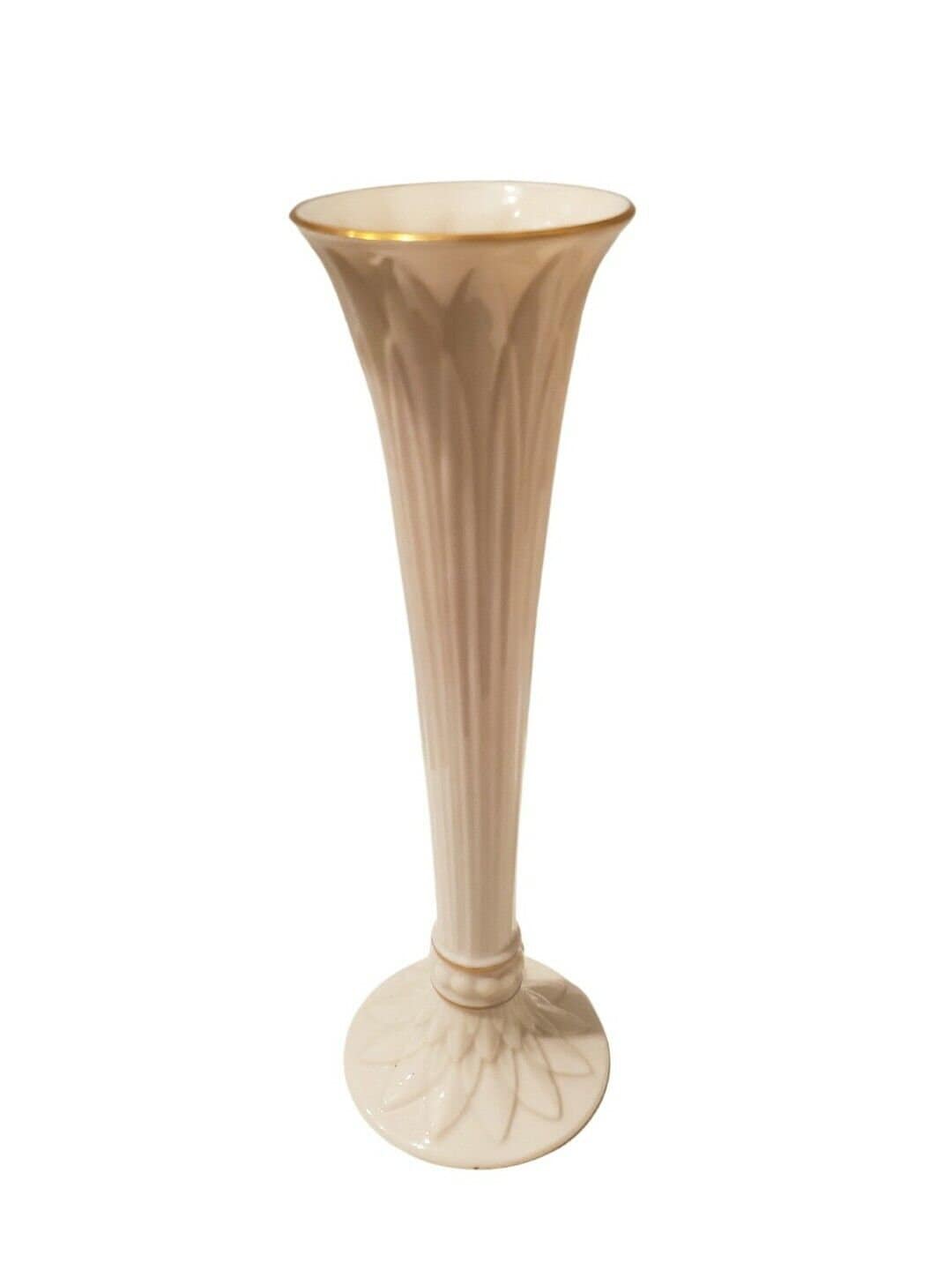 花瓶・フラワースタンド Lenox Tivoli Bud Vase 24K Gold Trim Vintage Lenox Tivoli Bud Vase 24K Gold Trim White Porcelain 9