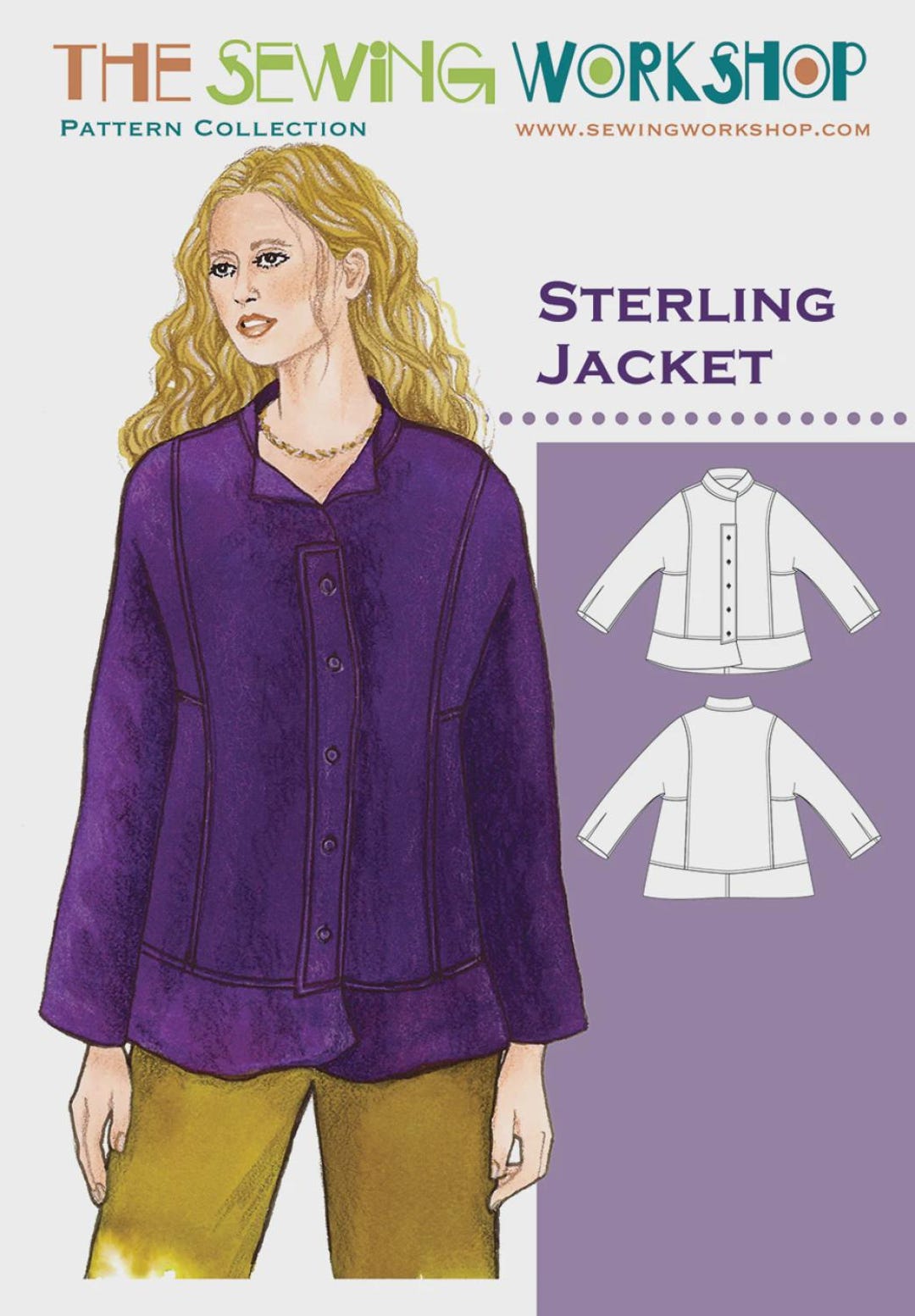 Shearling Jacket Pattern Sterling Jacket Sewing Pattern by the Sewing Workshop, Includes Sizes 6 ...