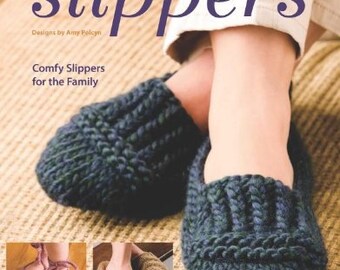 Knit a Dozen Plus Slippers- Knitting Pattern Book! Paperback, 48 Pages, New! Free Ship!