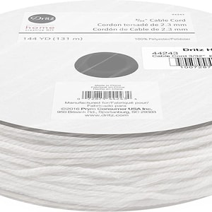 3/32 Polyester Welt Cord Piping Trim Sewing Crafts Macrame Rope Cording Drawstring BTY