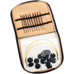 Knitter's Pride Cubics Square Special Interchangeable Needles Set, Sizes 6-10,- Gorgeous Wood!