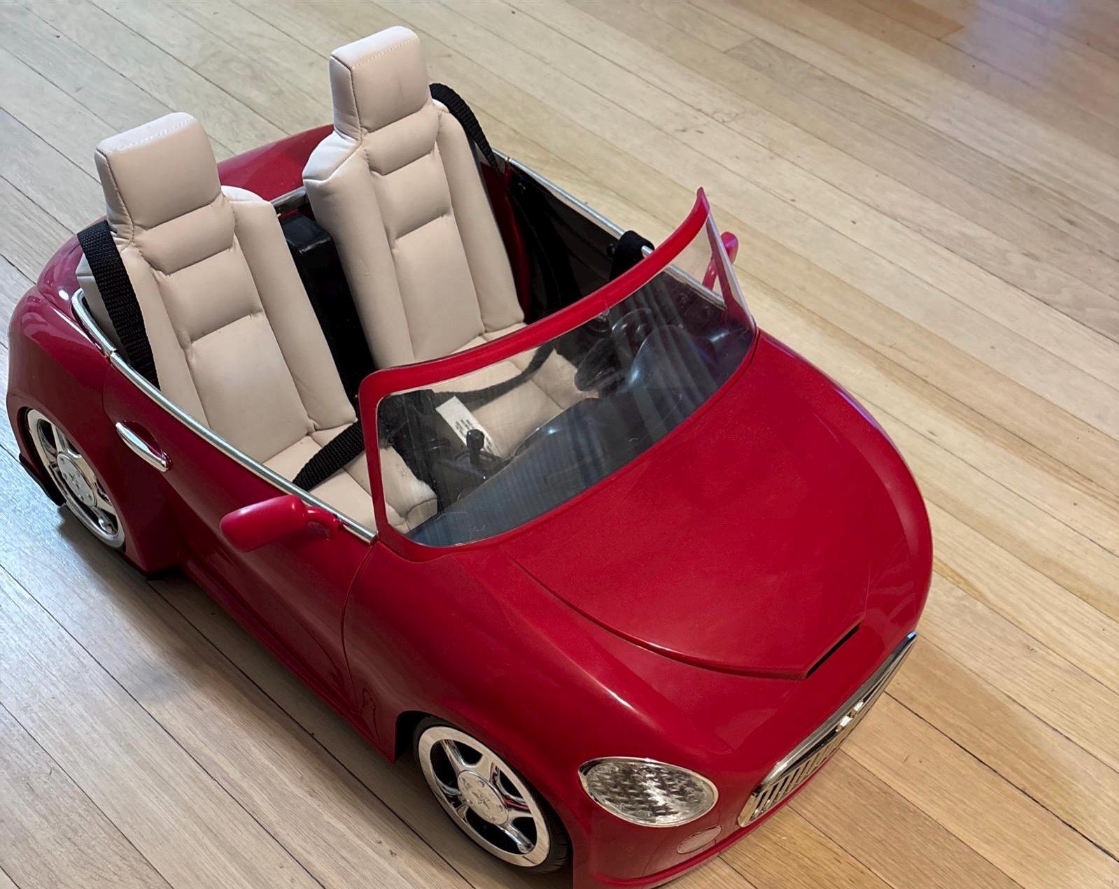American Girl RC Red Convertible Car W/ Charger, Remote  2016 American Girl  RC Convertible Car with Cream Seats main image 2