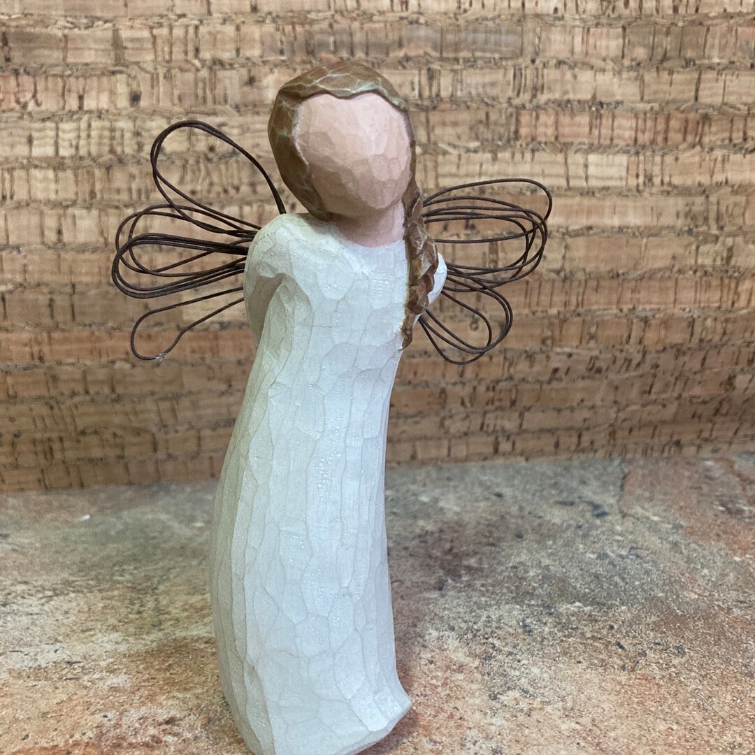 Willow Tree Figurine THANK YOU Angel Susan Lordi 2002 Demdaco Girl Blue