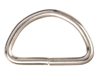 1 inch Heavy D-Rings for 1" webbing, D-Rings 1" Nickel (4 pack) Free Shipping!