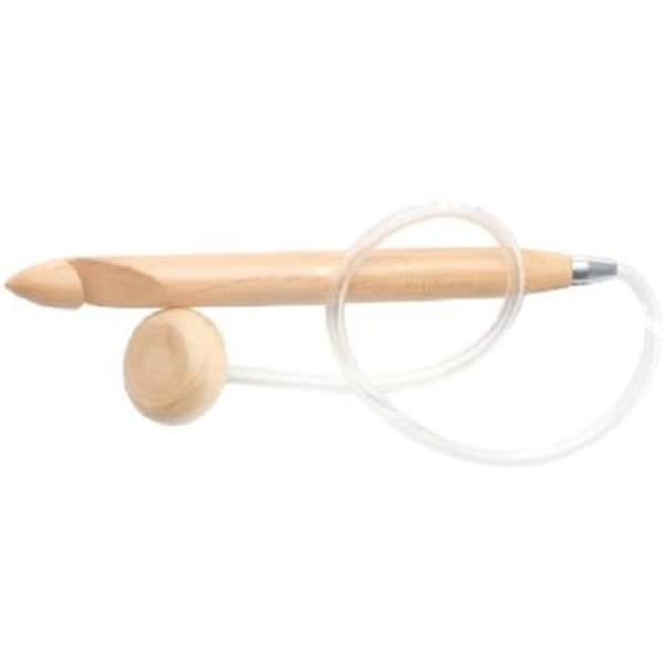 CHIAOGOO 32" TUNISIAN Afghan Flexible Crochet Hook, Pick Your Size, Bamboo! Single end with stopper! Great for Afghans & More!
