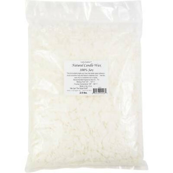 100% Natural Soy Wax Flakes For Candle Making - White. 1 lb Bag