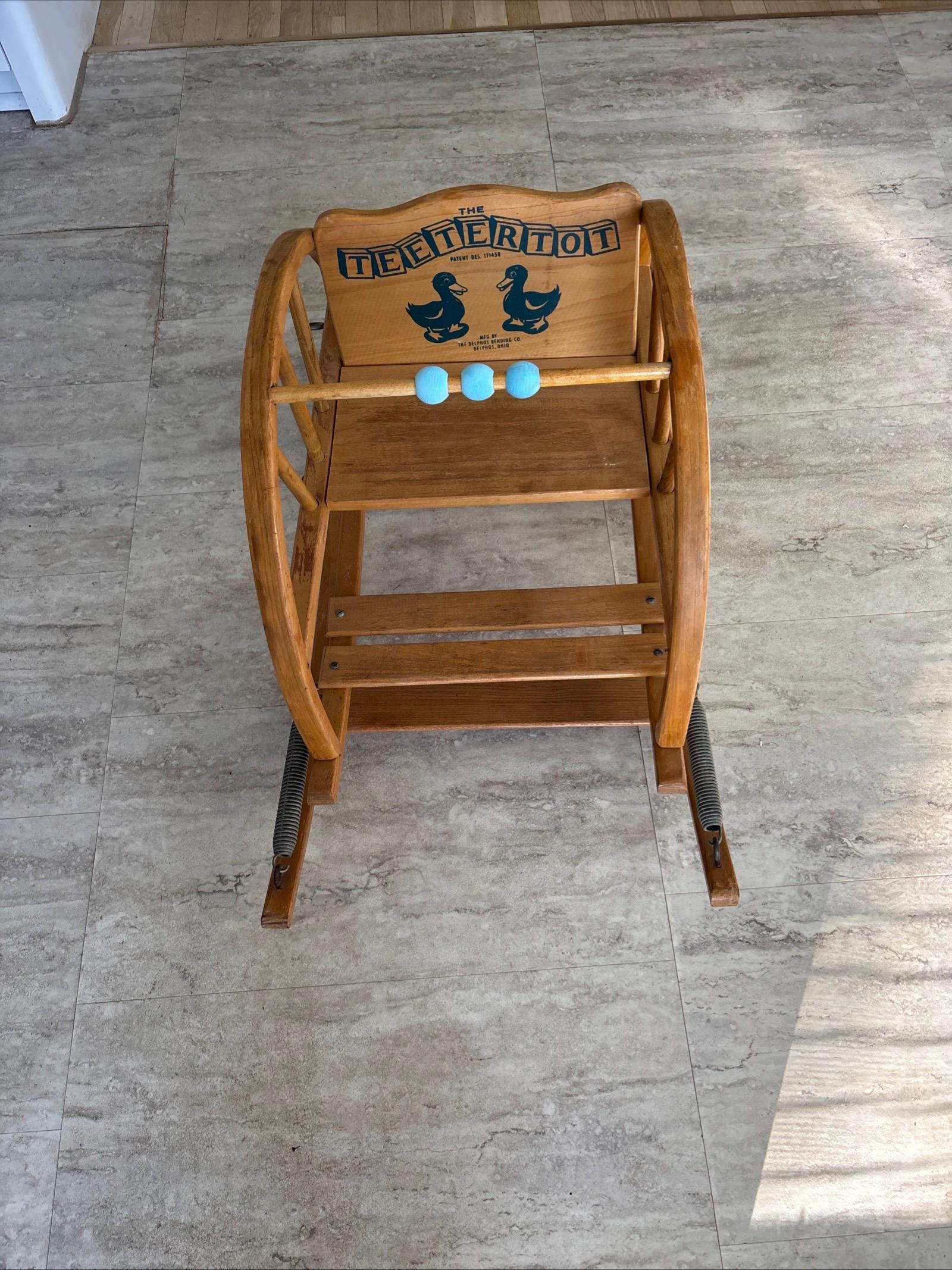 Mid Century Modern TEETERTOT Delphos Bending Co Rocking/bouncy