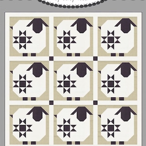 Wooly Stars Sheep Quilt Pattern from Coriander Quilts by Corey Yoder in Quilts- Adorable!