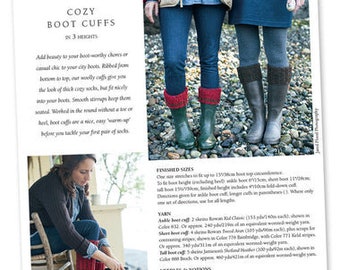 Cozy Boot Cuffs Knitting Pattern by Churchmouse Yarns- SALE!