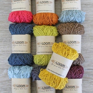 The Loom Piega 100% Hemp Yarn From Thailand- Free Washcloth/ Spa Cloth Pattern w/ Purchase- 1 Skein project!- Great Nubby Texture