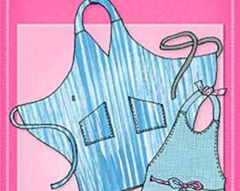 Mary's Productions Mary Mulari Hipster Apron Pattern,  Sew Easy! Reversible! Unisex!