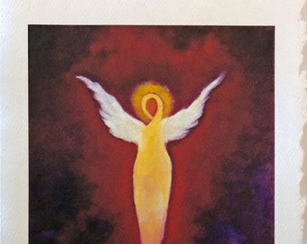 Angel Art Card Blank card Greeting Cards, Angel Gift, Spiritual Cards, Greeting Cards, Angel Card, Blank Notecards,