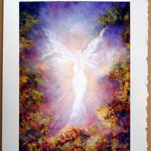 Angel Greeting Cards, 5 x 7, Blank Card, Stationery, Angel, Spiritual, Guardian Angel, Framable, Fine Art Cards, image 1