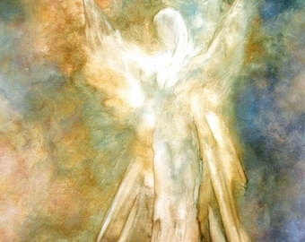 Angel Art Print Poster, Wall Art Wall Decor, Guardian Angel,Spiritual Gift