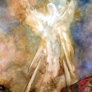 Angel Art Print Poster, Wall Art Wall Decor, Guardian Angel,Spiritual Gift