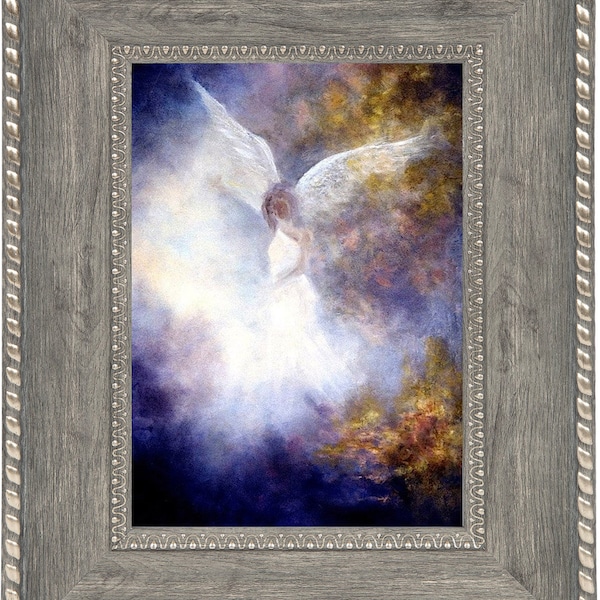 Framed Guardian Angel Wall Art Etsy