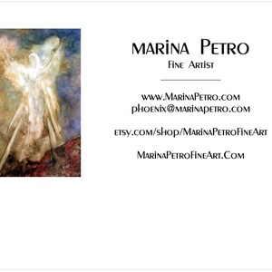 Angel Art Print Card | Spiritual Greeting, Encouragement Gift (5x7 inches) image 6