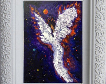 Angel Art Print Framed, Angel Print, Guardian Angel, Spiritual Religious Gift, Angel Decor