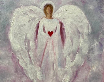 Angel Art Print Poster, Angels, Angel Painting,Guardian Angel, Angel Wings, Home Decor, Spiritual Gift, Religious Art