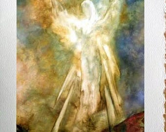 Angel Art Greeting Card | Marina Petro Fine Art Blank Notecard