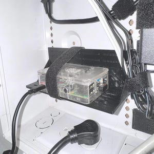 3D Printed Network Cabinet Shelf Bracket for Modems, Routers | No-Hole Device Mount