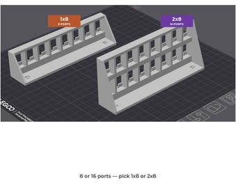 Legrand OnQ Keystone Patchpanel | 3D-gedruckter strukturierter Medienadapter | 8 oder 16 Ports | Cat6 RJ45-Kupplungsanschluss