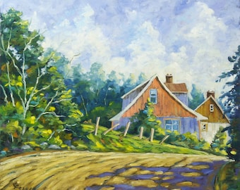 Cote Ste-Anne Original Oil painting created by Prankearts