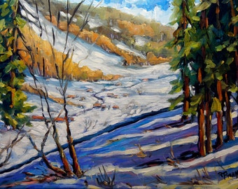 Winter Wonderland - Fine arts Original Oil Painting by Richard T. Pranke