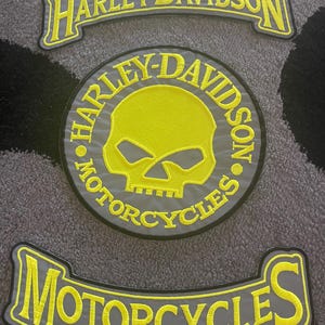 Harely Davidson iron on embroidered patch for jackets