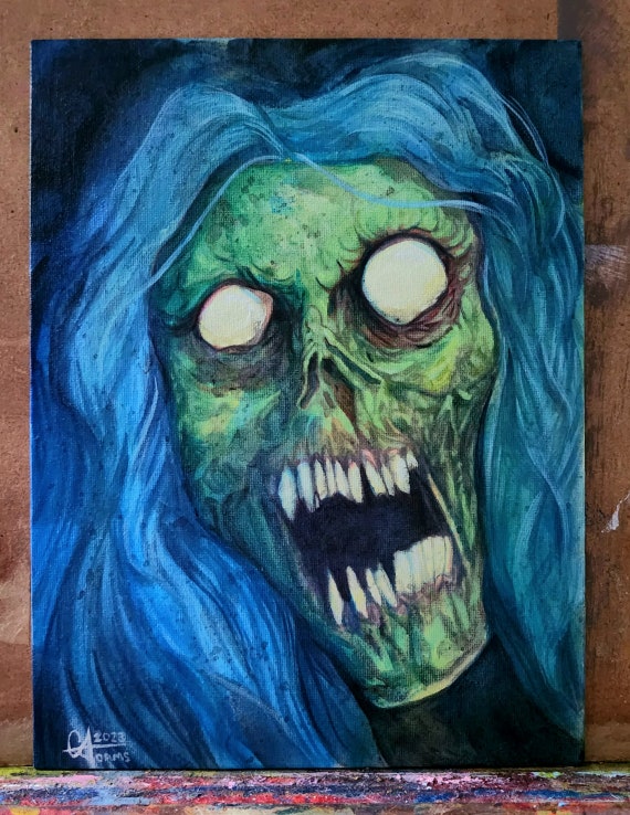 スケルトン ホラーアート スケルトン ホラーアート Neon Cyberpunk Skull Horror Art