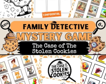 Cookie Mystery Game for Kids | Printable Detective Puzzle | Ages 8+ | Family Escape Room Fun | Secret Agent Birthday Party Game