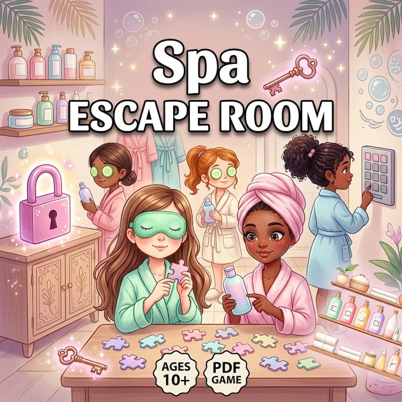 Spa Escape Room Kit| Printable Game for Tweens and Teens | Birthday ...