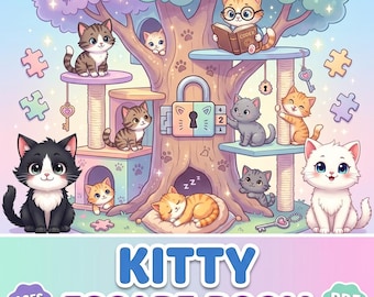 Cats Escape Room| Printable  Party Games | Fun Birthday Puzzle Kit |  Cats Lovers Easy Birthday Escape Room | 8+ Family Game Night