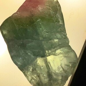 35 Cts Mixed Pink Green Colors Natural Watermelon Tourmaline Crystal Facet Rough 2 Pieces