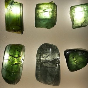 42 Cts Mixed Blues Greens Colors Natural Green Tourmaline Crystal Facet Rough