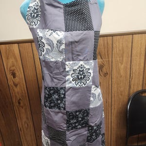 Gray Patchwork Apron image 1