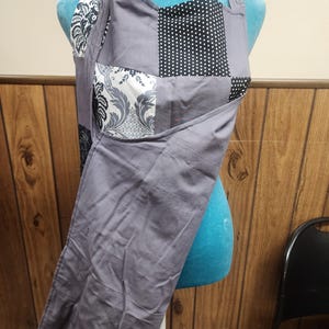 Gray Patchwork Apron image 2