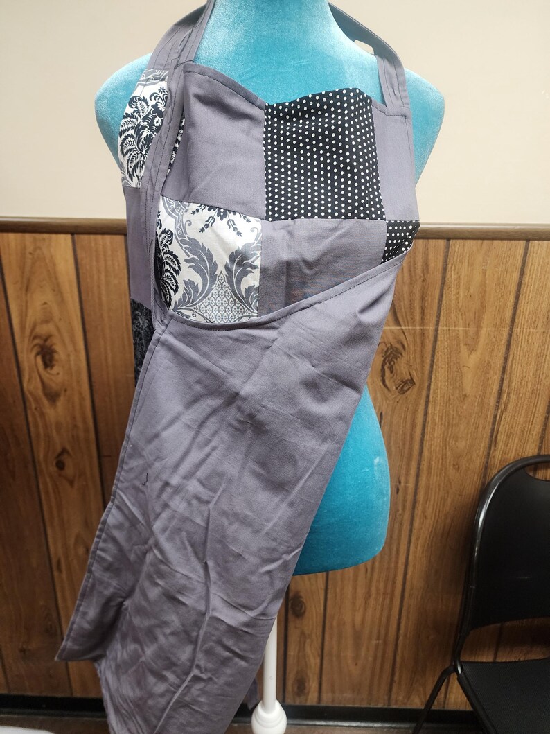 Gray Patchwork Apron image 2