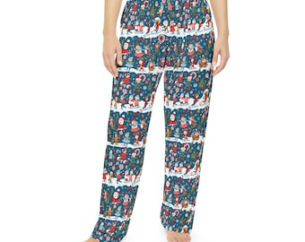 Pantalon de pyjama des fêtes pour femme, tenue de détente pour Noël