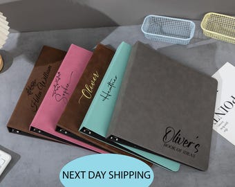 Personalized Binder, Leather Binder, Personalized Leather Binder, Custom Leather Binder, Graduation Gift, Office Gifts, Corporate Gift