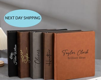 Personalized Wedding Binder,Wedding Memory Gift Binder, Leather Binder,3-Ring Binder, Wedding Photo Binder,Custom Binder, Gift for Him