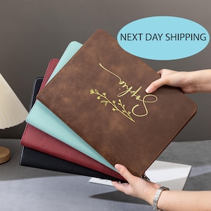 Portafolio de cuero, Padfolio de cuero, Portafolio de cuero personalizado, Portafolios para mujeres, Padfolio personalizado, Portafolio personalizado, Regalo de papá