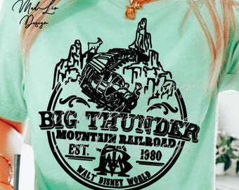 Big Thunder Mountain Railroad SVG | WDW Family Vacation T-shirt (Digital Download)